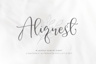 Aliquest Script: A Modern Typeface for Marketers