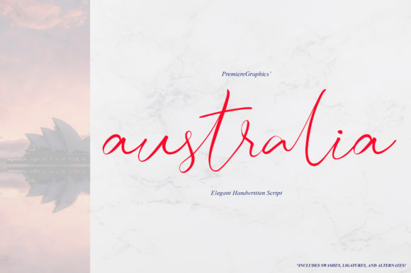 Australia Script Font Review for Web Designers