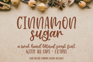 Cinnamon Sugar Script Font for Crafters