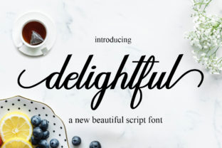 Delightful Script: A Modern Typeface for Editorial Design