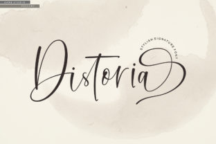 Distoria Script: A Chic Typeface for Makers