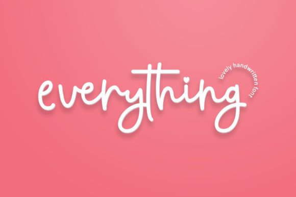 Everything Script: A Modern Typeface for Branding
