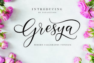 Gresya Script: A Feminine Typeface for Editorial Design