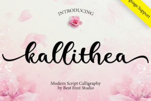 Kallithea Script: An Elegant Typeface for Editorial Design