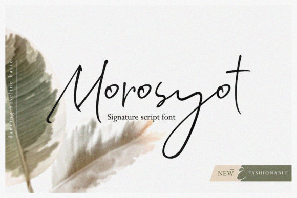 Morosyot Script: A Fresh Typeface for Branding