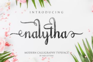 Nalytha Script: A Romantic Font for Makers