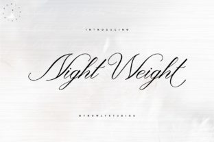 Night Weight Script: A Refined Typeface for Editorial Design