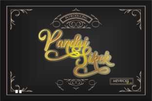 Pandai Sikek Script: A Handcrafted Typeface for Bold Branding
