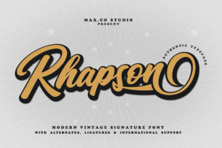 Rhapson Script: A Retro Typeface for Modern Brands