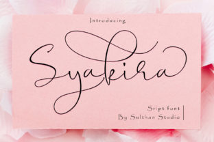 Syakira Script: A Romantic Typeface for Editorial Design